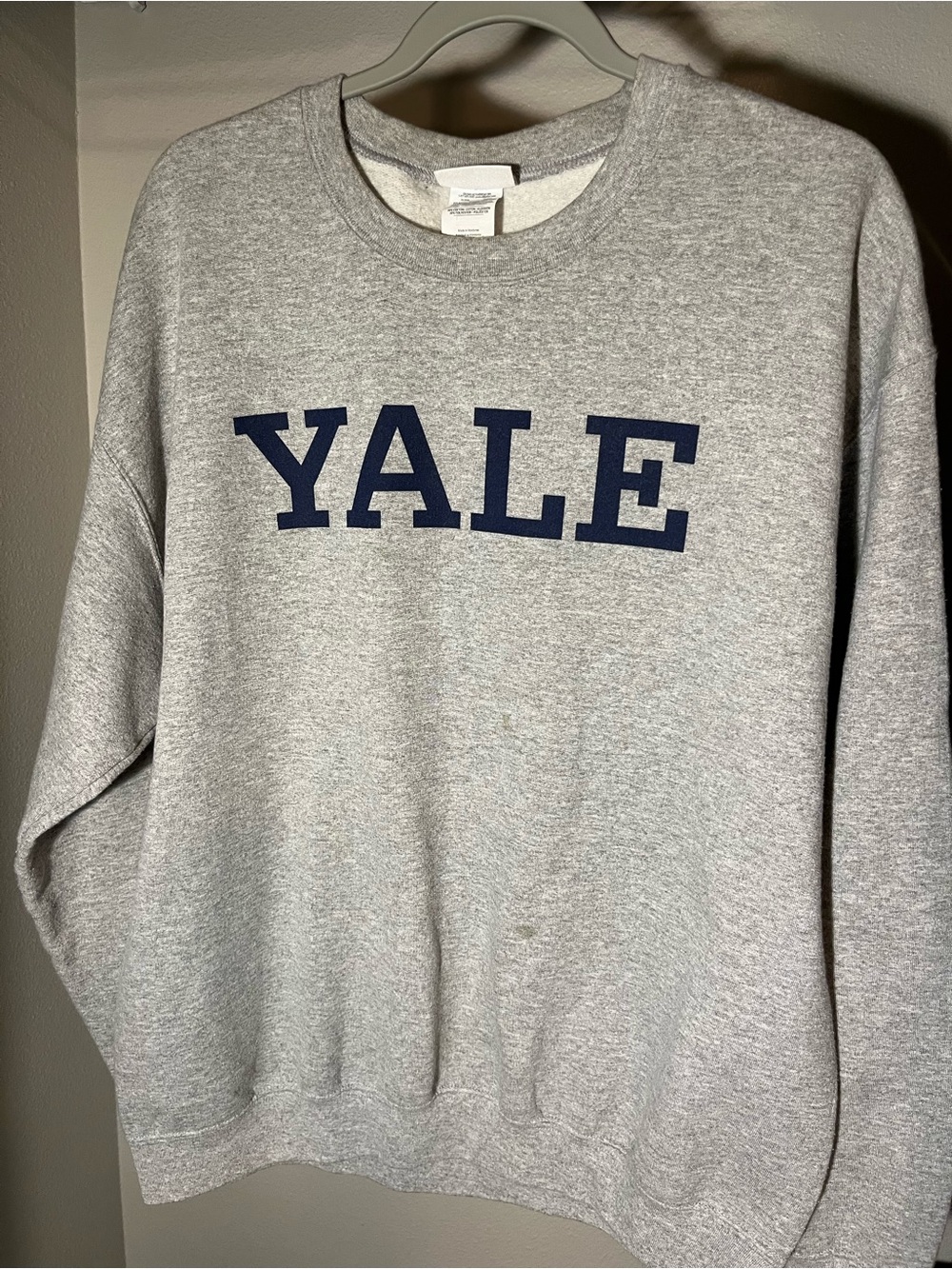 Yale University Gray Crewneck Sweatshirt